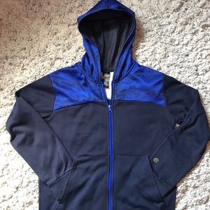 Large 12/14 Blue Champion Zipped Hoodie